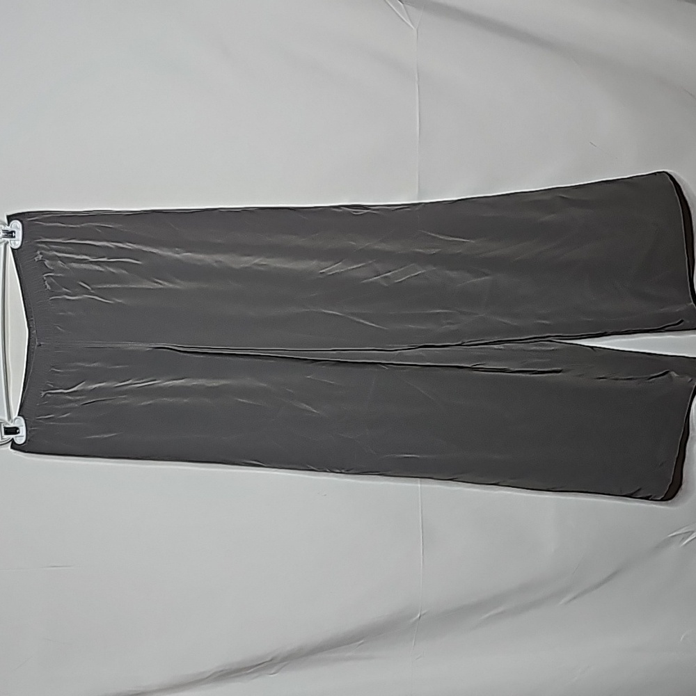 NWOT Harari wide leg pull on elastic waist gray grey flowy leg pants sz Small